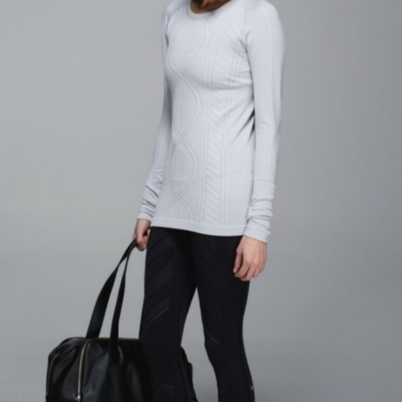 LULULEMON Rest Less Long Sleeve Pullover Gray Size 4 - Picture 7 of 9